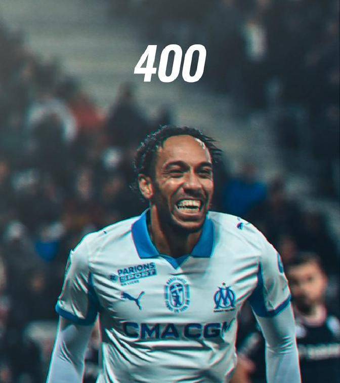 สองประตูในห้านาที! โอบาเมยองวัย 36 ปี นำทีมกลับมาในแชมเปียนส์ลีกด้วยการยิงประตูที่ 400 ในอาชีพของเขาในลีกเอิงให้กับมาร์กเซย