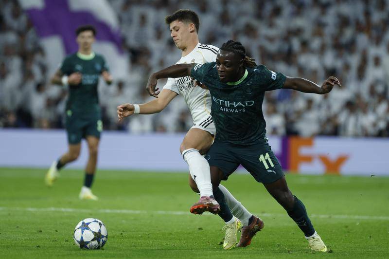 (ผู้สื่อข่าวต่างประเทศ, สายที่สอง) (33) ฟุตบอล - แชมเปียนส์ลีก: เรอัล มาดริด พ่ายให้กับ แมนเชสเตอร์ ซิตี้_สำนักข่าวซินหัว_เรอัล มาดริด